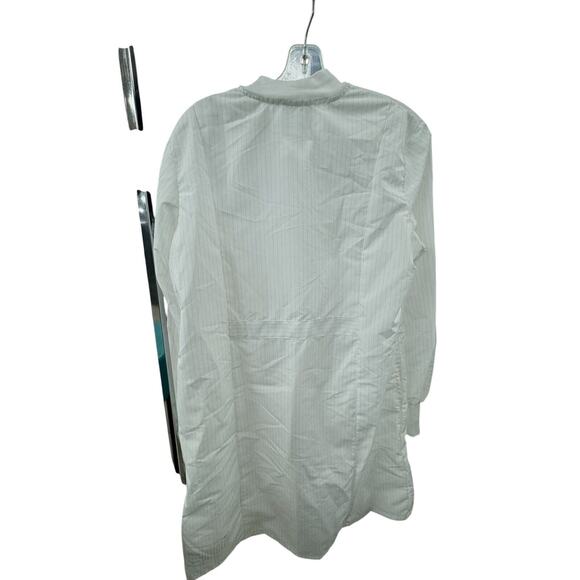 Medline Medium Unisex White Lab Coat Knee Length Button Up MDT046815M - Picture 2 of 3